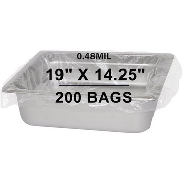 19X14.25 inches Poly Pan Liners 0.48 Mil Half Bun Pan Sheet PTL